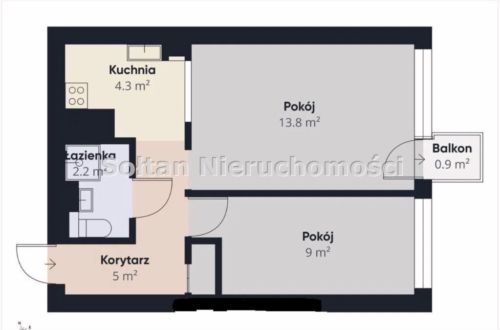 Przestronne 2-pokojowe mieszkanie z balkonem i widokiem na Park Warszawa, Mokotów, Mokotów, Bielawska  36m2 Foto 1