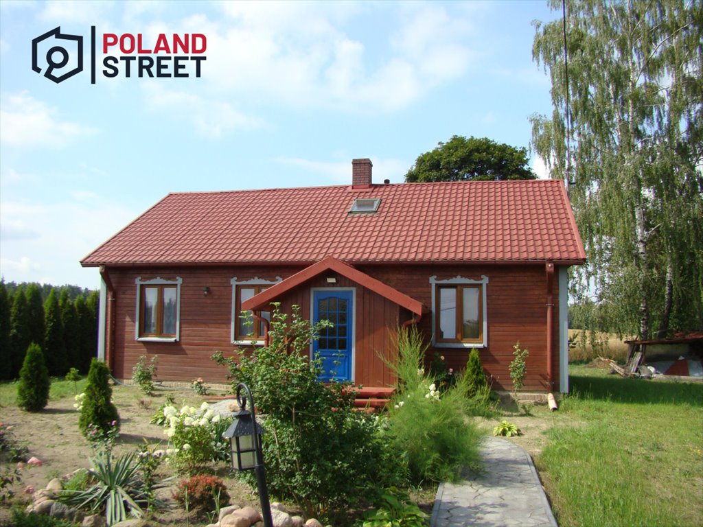 Urokliwy drewniany dom na 2,6 ha z klimatem i przestrzenią Brzeziny  115m2 Foto 1