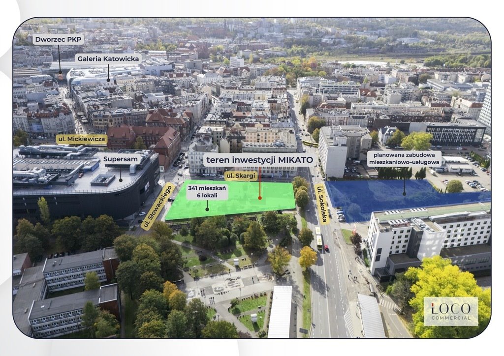 Lokal usługowy 45 m² przy SUPERSAMIE, duże witryny Katowice, Księdza Piotra Skargi  45m2 Foto 1