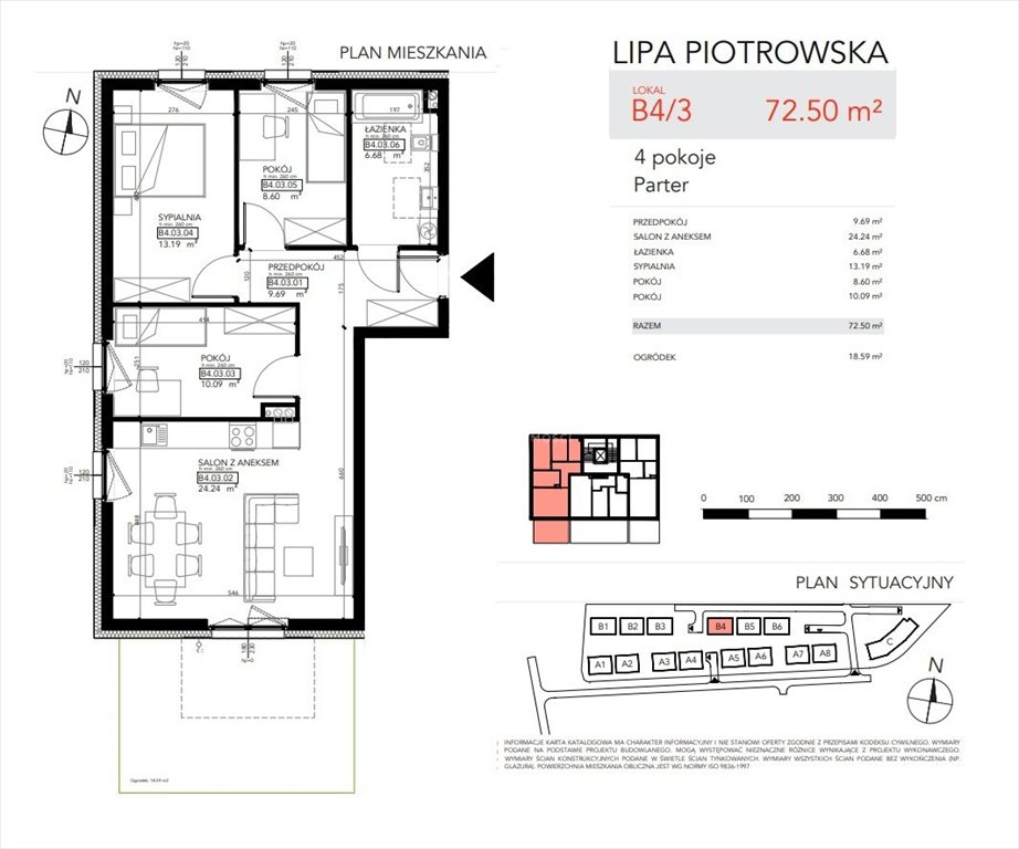Mieszkanie czteropokojowe  na sprzedaż Wrocław, Psie Pole, Lipa Piotrowska  73m2 Foto 2