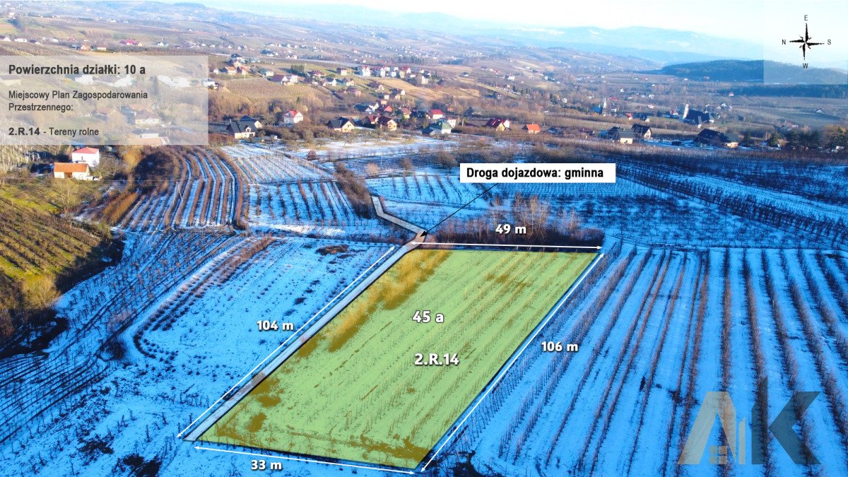 Działka rolna na sprzedaż Czarny Potok  4 500m2 Foto 2