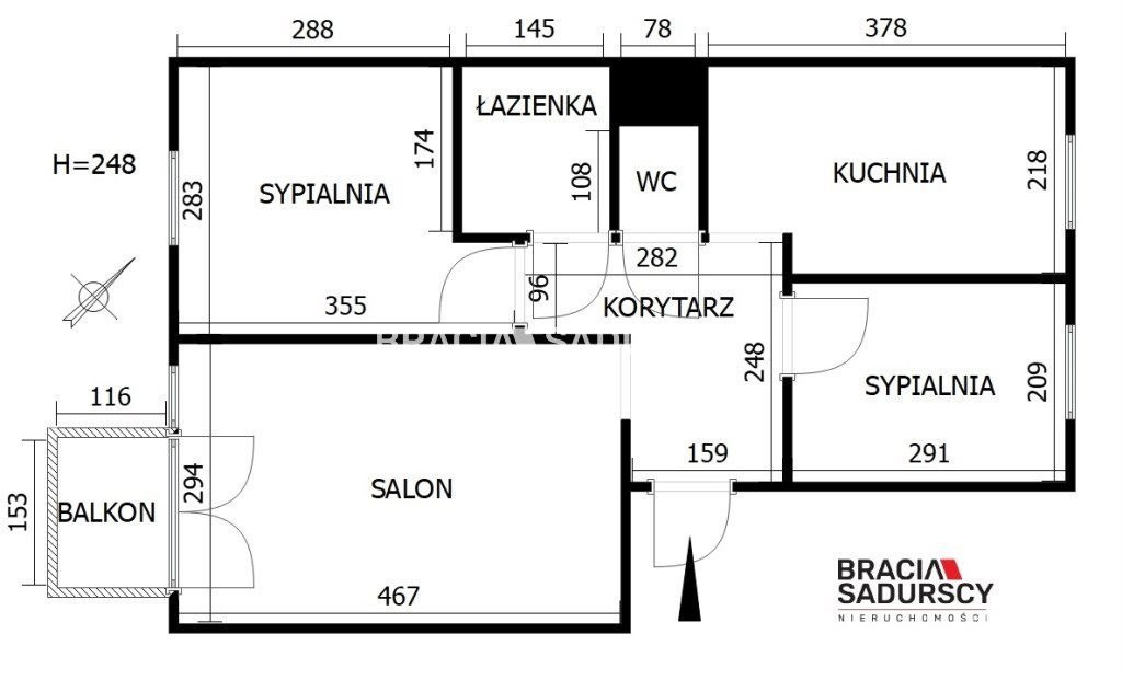 Mieszkanie trzypokojowe na sprzedaż Kraków, Bronowice, Bronowice Małe, Na Błonie  46m2 Foto 3