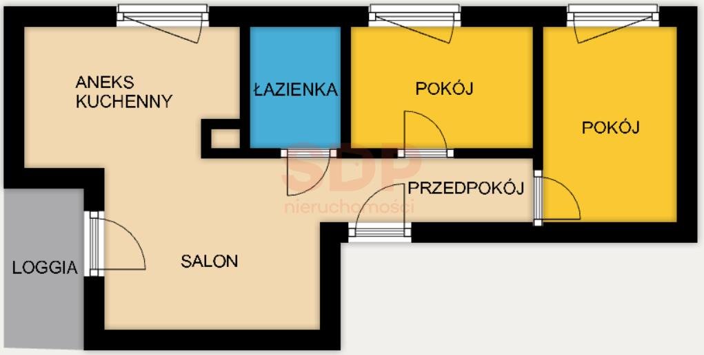 Mieszkanie trzypokojowe na sprzedaż Wrocław, Mieszczańska  52m2 Foto 10