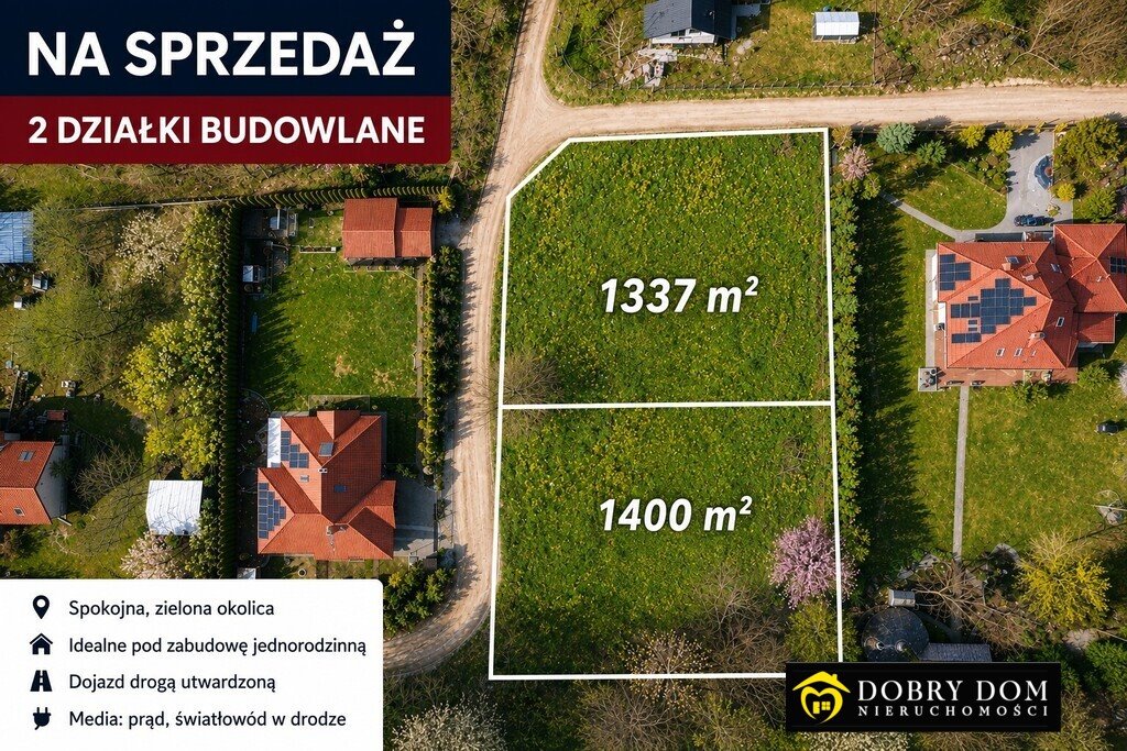 Zapraszam do zakupu działek 1377 i 1400 m² w Klepacze Klepacze  1 337m2 Foto 1