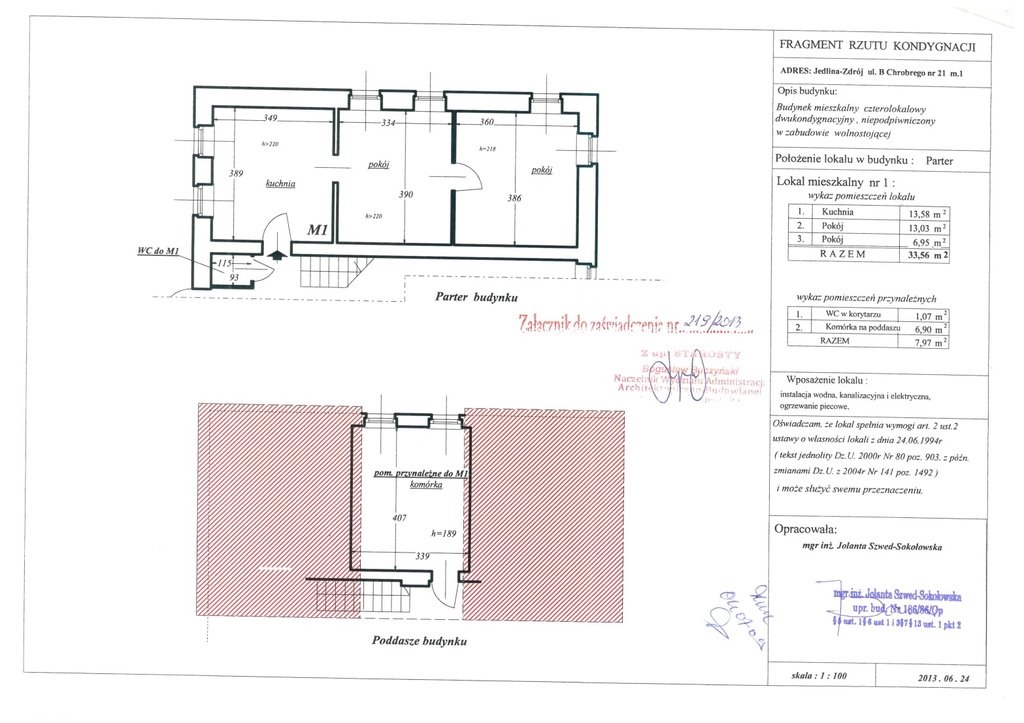 Mieszkanie na sprzedaż Jedlina-Zdrój, Bolesława Chrobrego  34m2 Foto 2