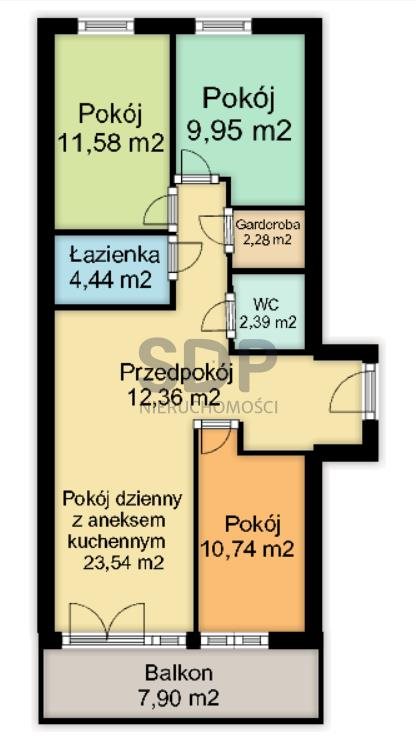 Mieszkanie czteropokojowe  na sprzedaż Wrocław, Stare Miasto, Szczepin, Gnieźnieńska  77m2 Foto 1