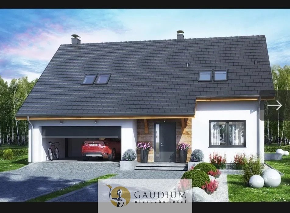 Nowoczesny dom Bocian 4 z garażem, stan surowy otwarty Czeczewo, Polna  180m2 Foto 1