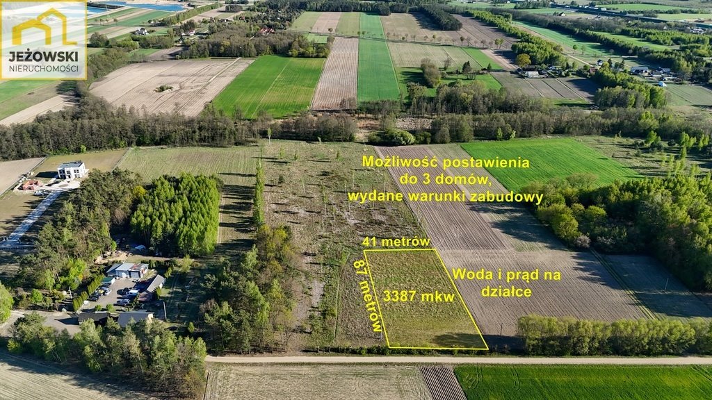 Sprzedam działkę 3387 m² z warunkami zabudowy w Nowym Wrońsku Nowe Wrońska  3 387m2 Foto 1