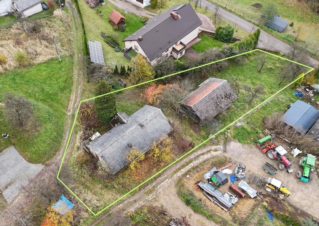 Działka 17 arów z budynkami, potencjał pod zabudowę Czerna  1 700m2 Foto 1