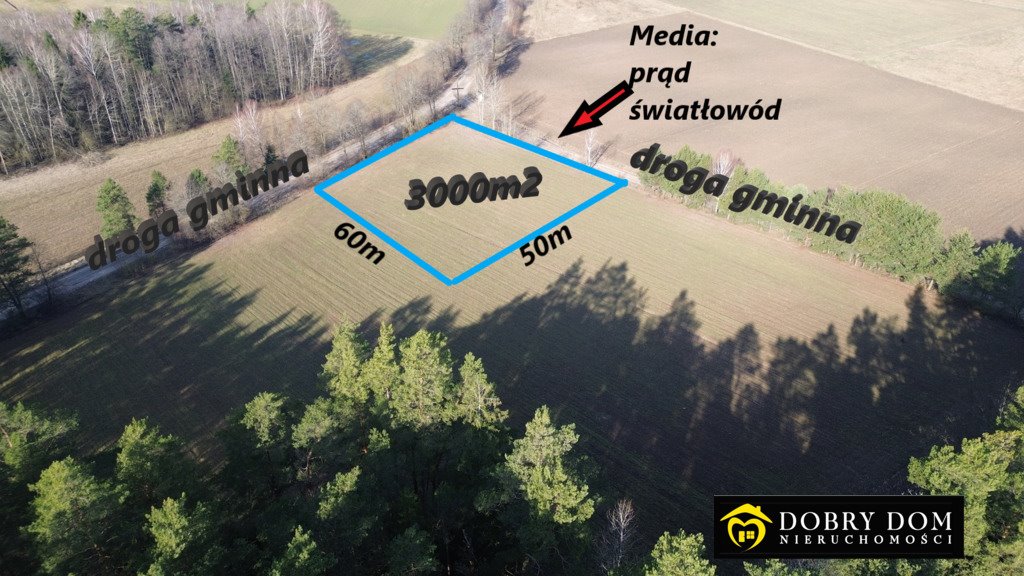 Działka 3000 m² z lasem, blisko Białegostoku, media Horodnianka  3 000m2 Foto 1