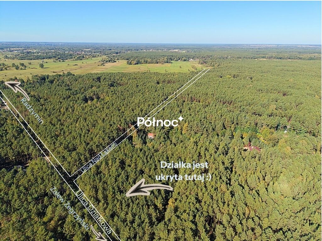 Sprzedam leśną działkę 2400 m² z pagórkami w Łosiach Łosie  2 400m2 Foto 1