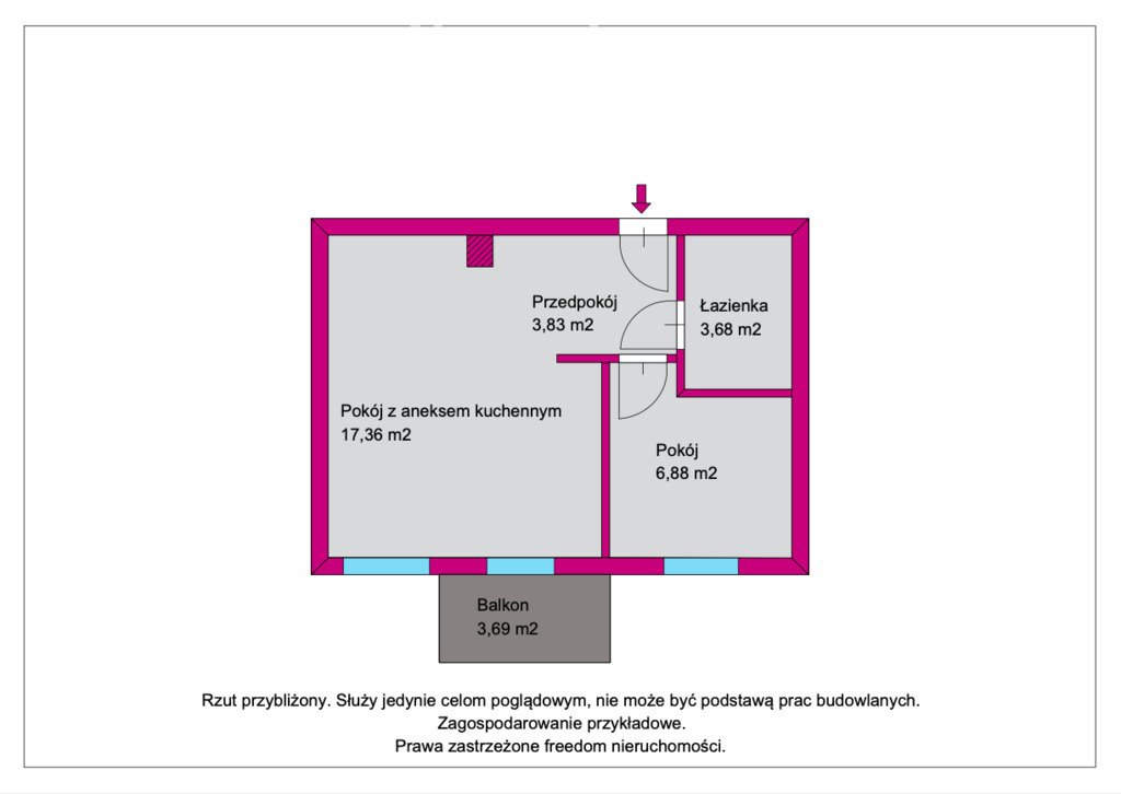 Mieszkanie dwupokojowe na sprzedaż Iława, Metropolity Andrzeja Szeptyckiego  32m2 Foto 13