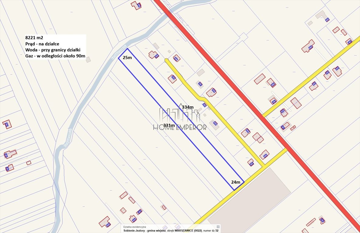 Na sprzedaż działka 8 221 m² z warunkami zabudowy w Warszawicach Warszawice  8 221m2 Foto 1