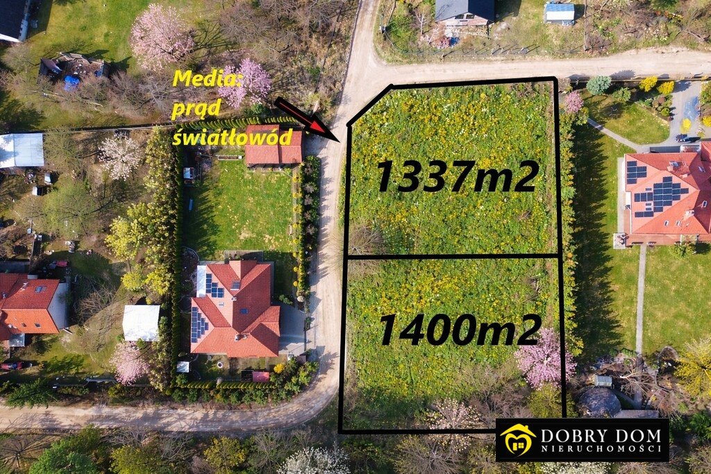 Polecam działki budowlane w Klepacze - las, media, MPZP Klepacze  1 337m2 Foto 1