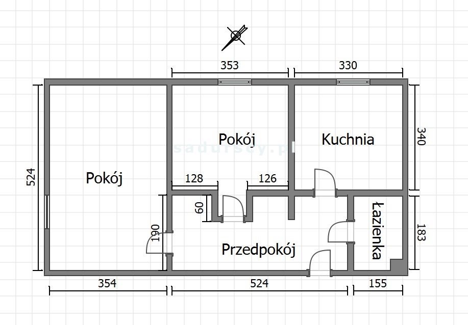 Mieszkanie dwupokojowe na sprzedaż Kraków, Nowa Huta, Nowa Huta, Osiedle Słoneczne  51m2 Foto 4