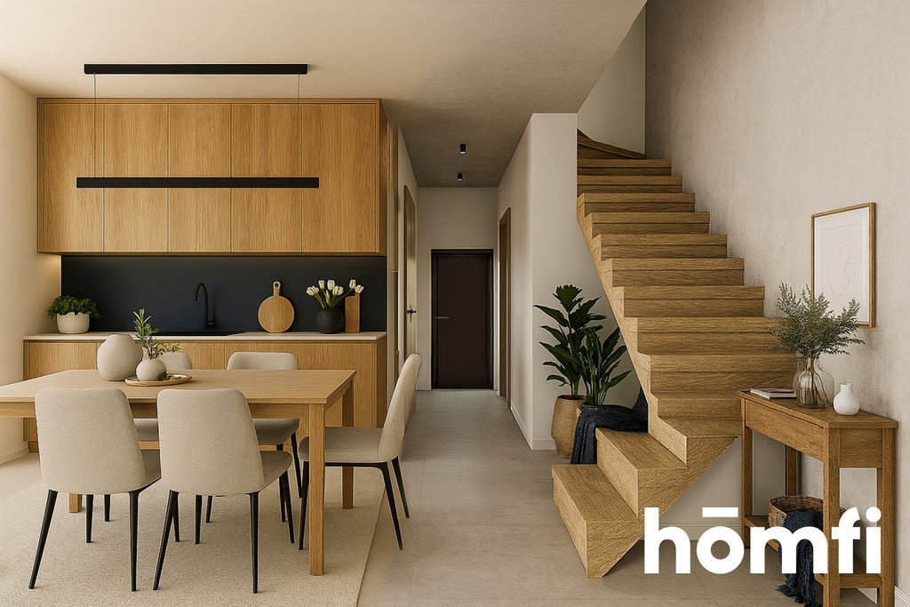 Nowoczesny segment z ogrodem, garażem i poddaszem w Markach Marki, Grażyny  177m2 Foto 1