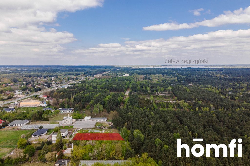 Działka pod dom bliźniak z lasem, media, blisko Zegrza Michałów-Reginów, Warszawska  1 492m2 Foto 1