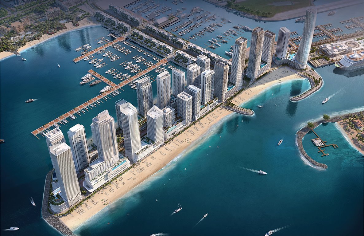 Luksusowe 2-pokojowe apartamenty nad morzem w Dubai Harbour Zjednoczone Emiraty Arabskie, Dubai Harbour, Dubai Harbour, Dubai Harbour, Dubaj  128m2 Foto 1