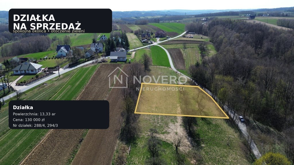 Polecam działkę 13,33 ar z warunkami zabudowy i mediami Góra Ropczycka  1 333m2 Foto 1