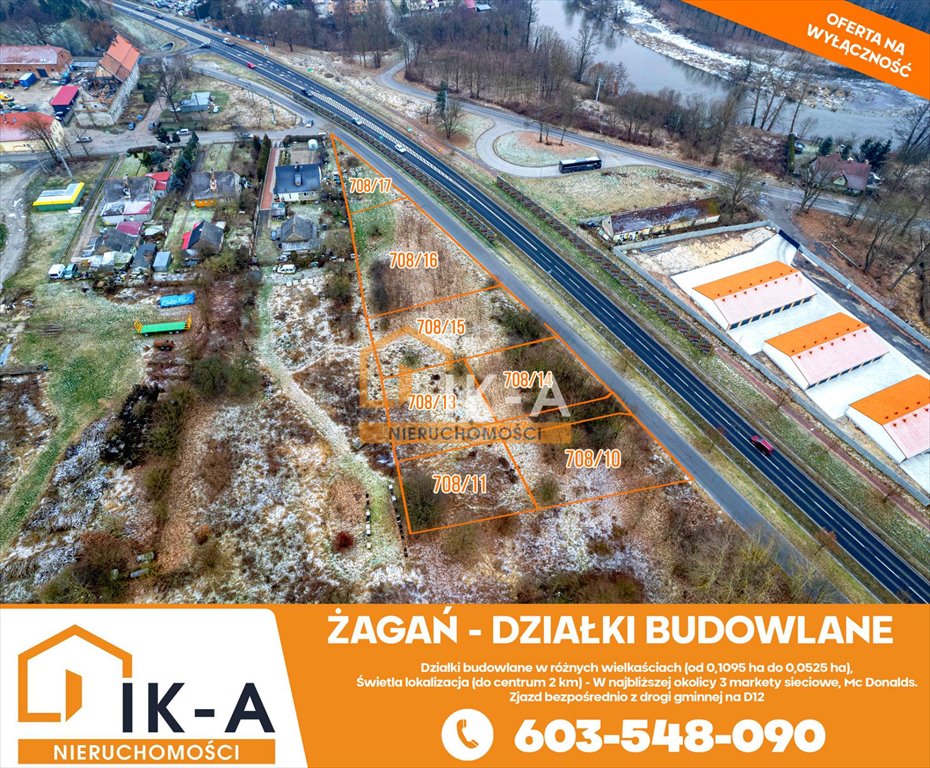 Działka budowlana na sprzedaż Żagań, Żagań, Piłsudskiego  525m2 Foto 7