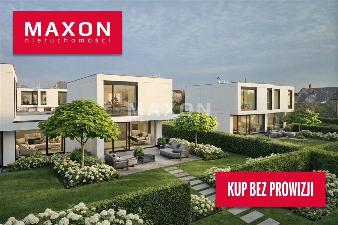 Nowoczesny bliźniak z ogródkiem, 5 pokoi, garaż, tarasy Warszawa, Wawer  184m2 Foto 1