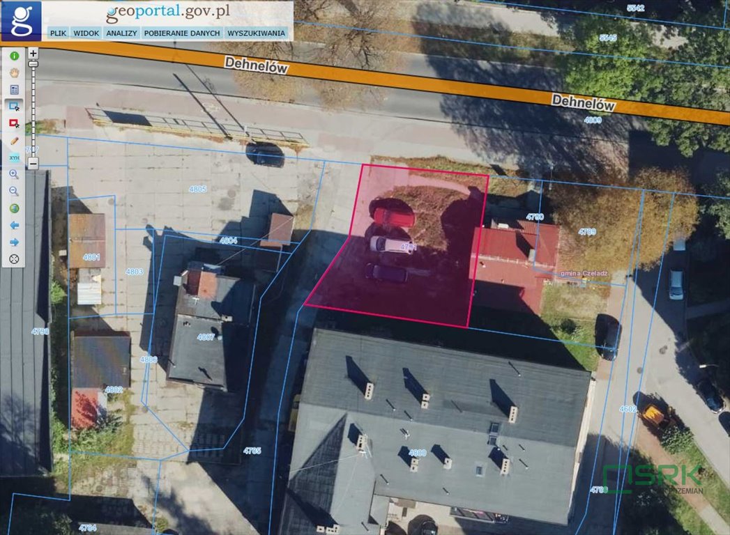 Działka usługowa 228 m² z dostępem do mediów w Czeladzi Czeladź, Czeladź, Dehnelów  228m2 Foto 1