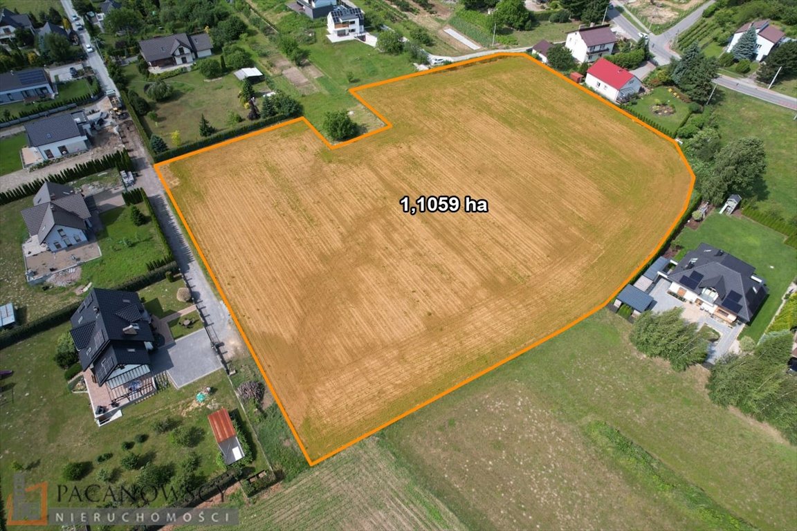 Działka inwestycyjna 11 059 m² z mediami i dobrym dojazdem Wola Zachariaszowska  11 059m2 Foto 1