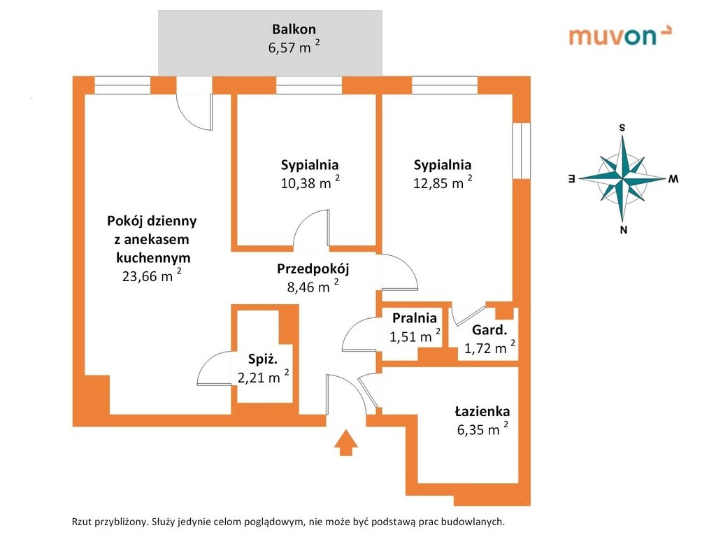 Mieszkanie trzypokojowe na sprzedaż Łódź, Bałuty, Młynarska  67m2 Foto 3