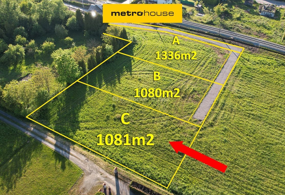 Działka budowlana 1081m2 z widokiem, media, Kozy Kozy, Krańcowa  1 081m2 Foto 1