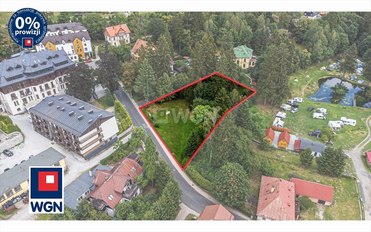 Działka budowlana na sprzedaż Szklarska Poręba, Partyzantów  1 679m2 Foto 1