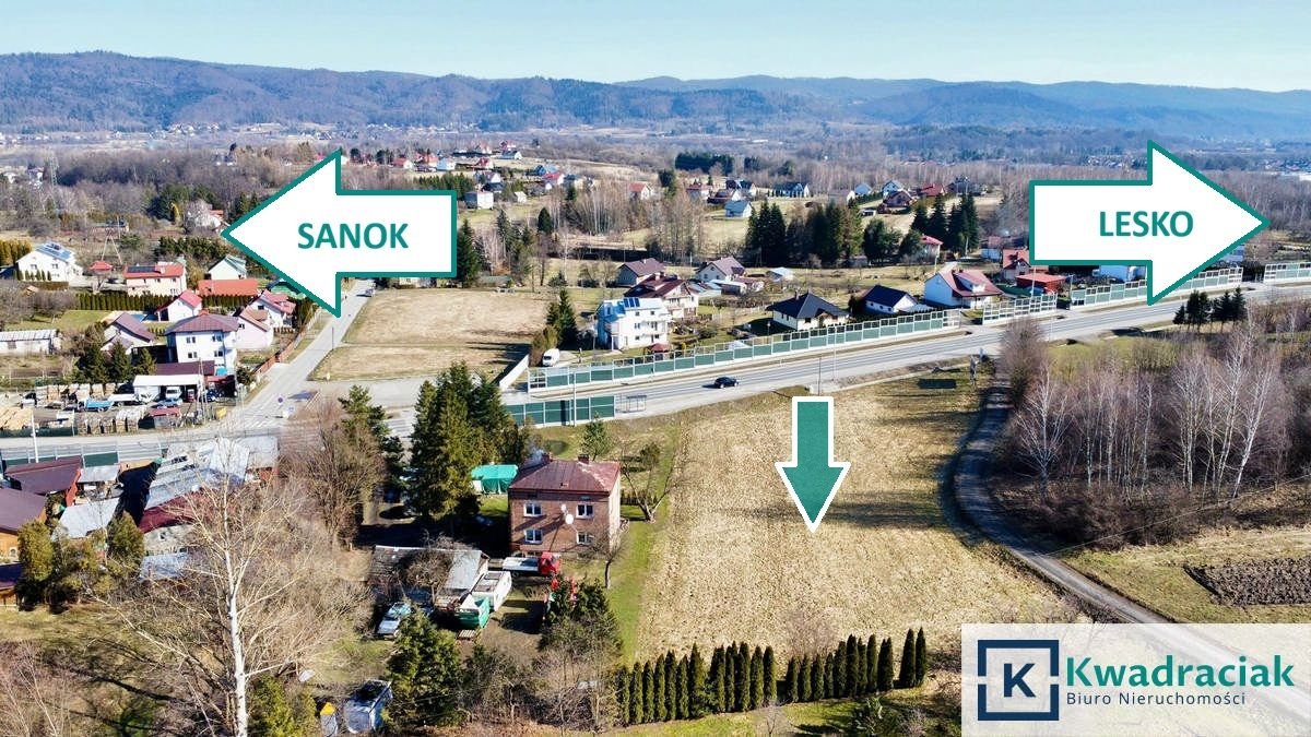 Działka 38 arów z dostępem do mediów i zjazdem - polecam! Zagórz, Dolina, Wolności  3 800m2 Foto 1