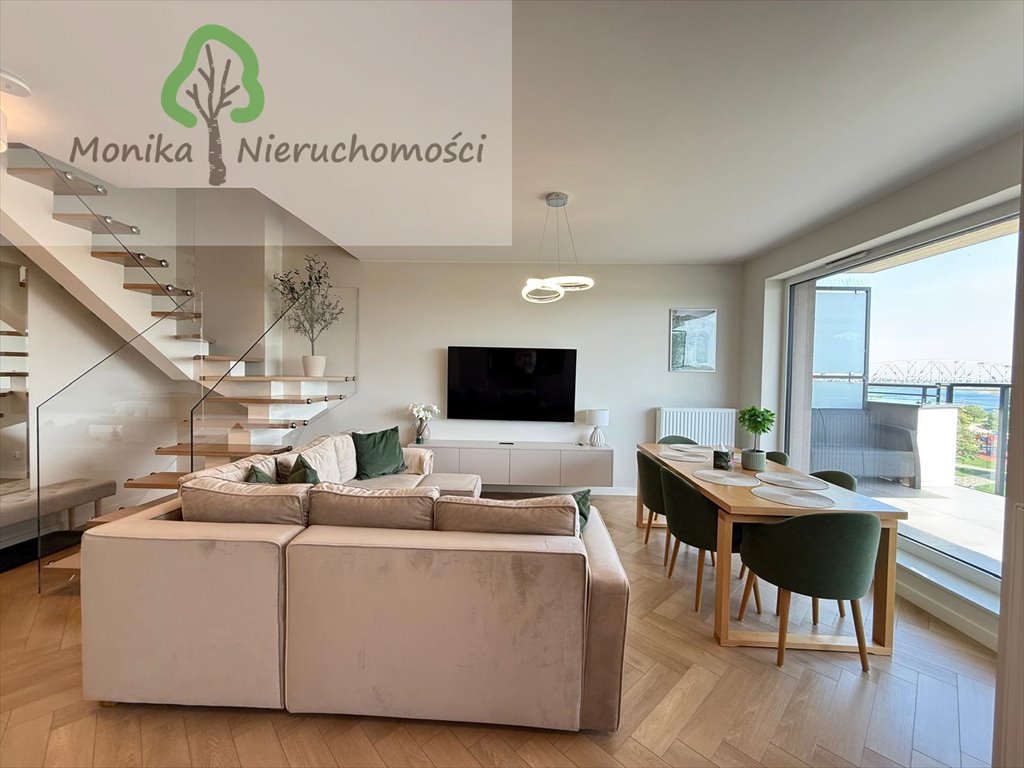 Do sprzedania luksusowy dwupoziomowy apartament 75 m² z panoramicznym widokiem na Wisłę i Mosty Tczewskie Tczew, Zamkowa  75m2 Foto 1