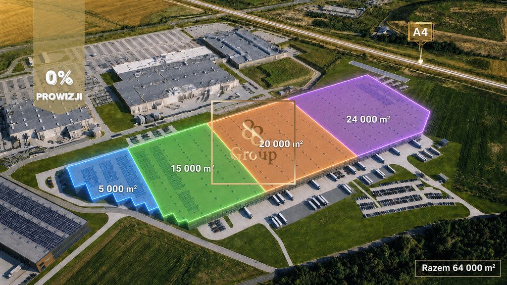 Magazyn klasy A 10 000 m² z dokami i biurami w Gliwicach Gliwice, Bojków  10 000m2 Foto 1