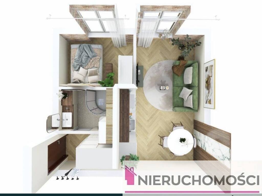 Kawalerka z aneksem, własna aranżacja, 25 m² Świdnica  25m2 Foto 1