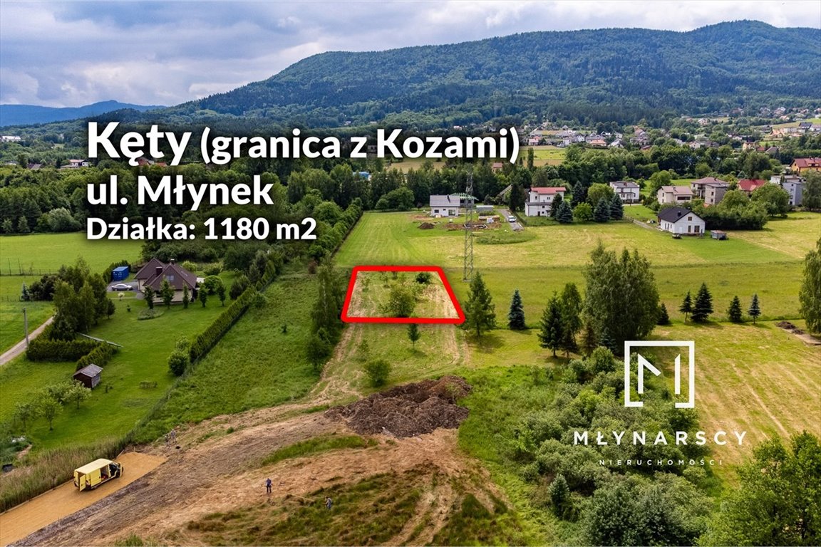 Działka budowlana na sprzedaż Kęty, Młynek  1 180m2 Foto 7