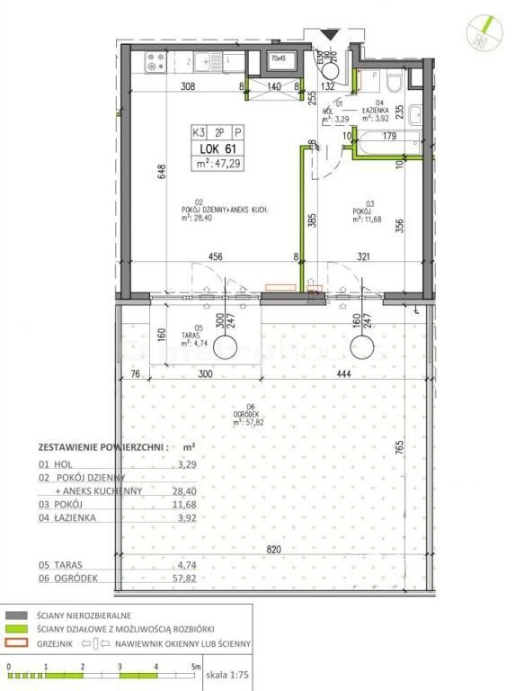 Zapraszam do nowoczesnego 2-pokojowego mieszkania z balkonem i ogródkiem Warszawa, Białołęka  47m2 Foto 1