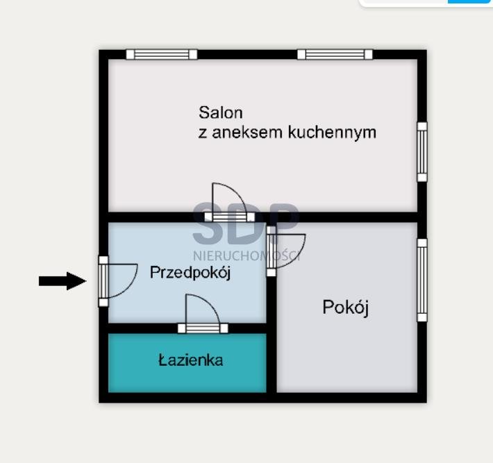 Mieszkanie dwupokojowe na sprzedaż Wrocław, Krzyki, Borek, Wietrzna  49m2 Foto 2