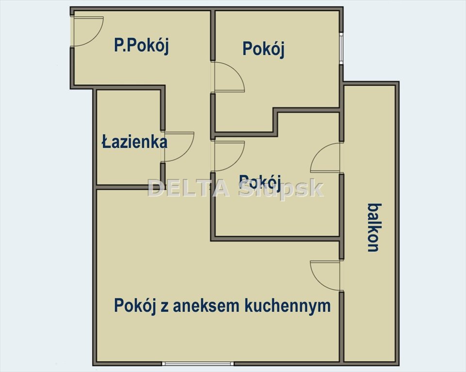 Mieszkanie trzypokojowe na sprzedaż Słupsk, Wojciecha Korfantego  52m2 Foto 13