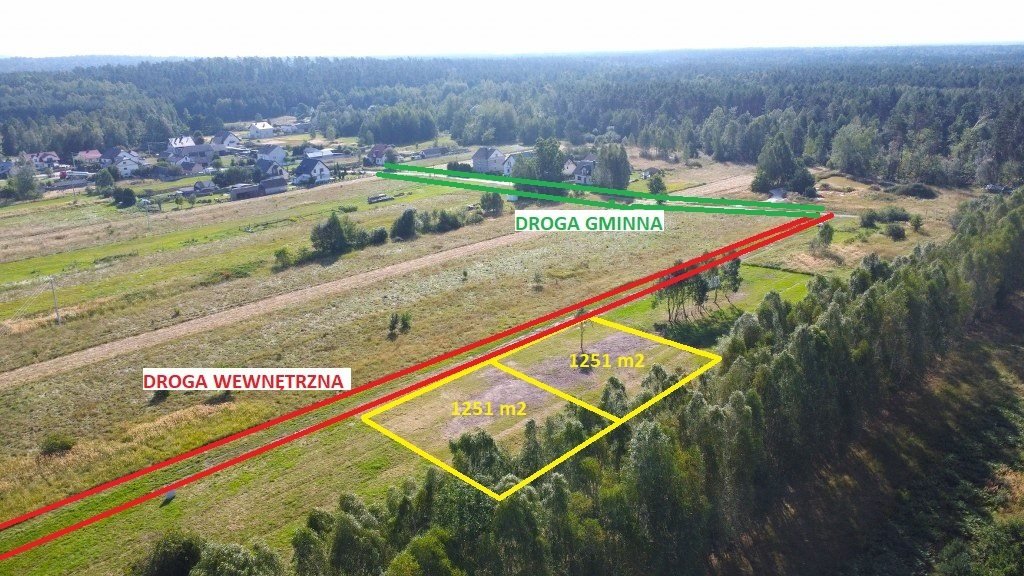 Polecam dwie działki 1251 m² w Trzemosnej, idealne pod dom z dużym ogrodem Daleszyce, Trzemosna  2 502m2 Foto 1