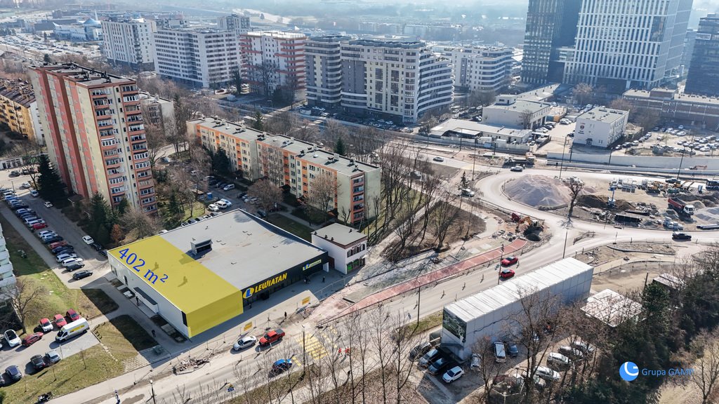 Lokal handlowy 402 m² przy Rondzie Barei, nowoczesny, elastyczny Kraków, Prądnik Czerwony, Prądnik Czerwony, Strzelców  402m2 Foto 1