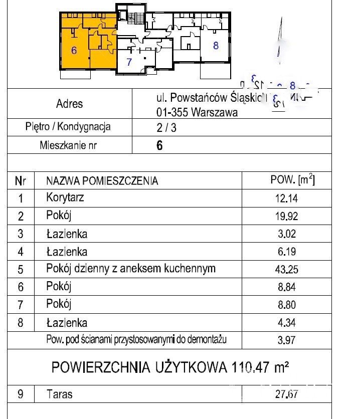 Mieszkanie czteropokojowe  na sprzedaż Warszawa, Bemowo Jelonki Północne, Powstańców Śląskich  110m2 Foto 8