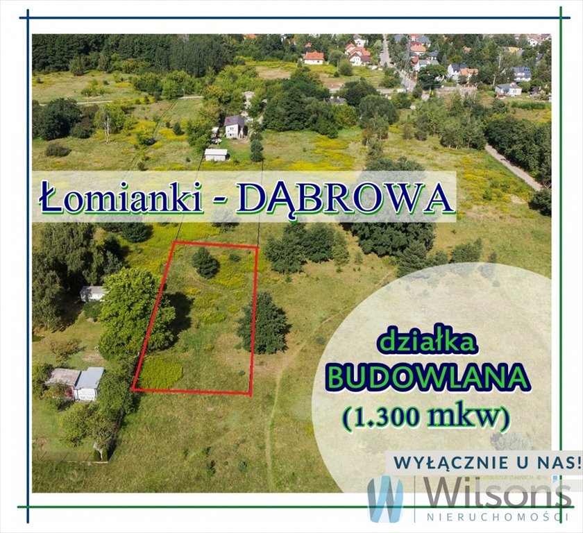 Działka budowlana na sprzedaż Łomianki, Dąbrowa Leśna, Zachodnia  1 300m2 Foto 1