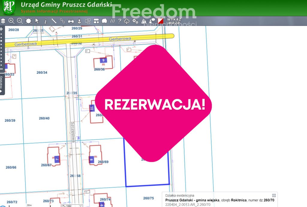 Działka budowlana na sprzedaż Rokitnica, Stokrotki  1 151m2 Foto 1