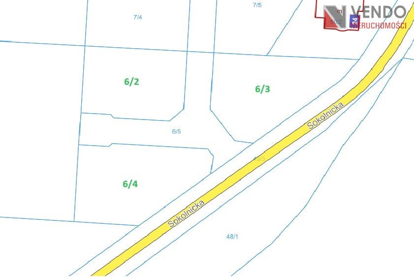 Działki budowlane w Paczkowie, 1034-1281 m2, media, warunki Paczkowo, Sokolnicka  1 034m2 Foto 1