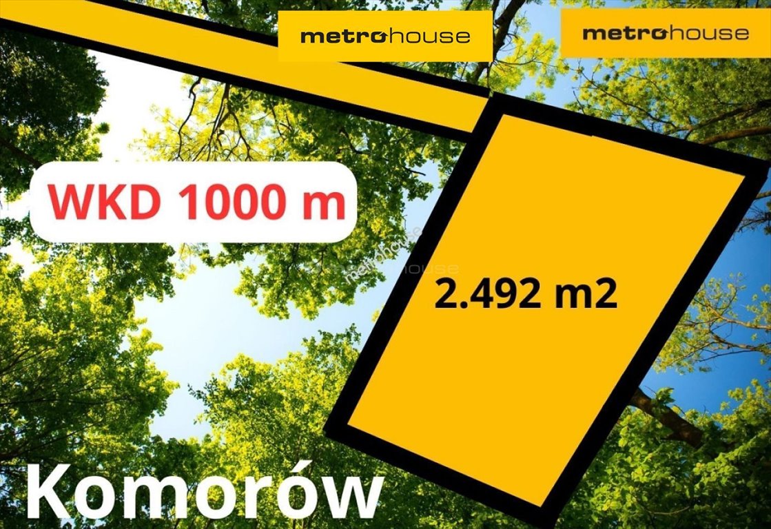 Działka 2492 m² w Komorowie z zielenią - polecam! Komorów-Wieś  2 492m2 Foto 1