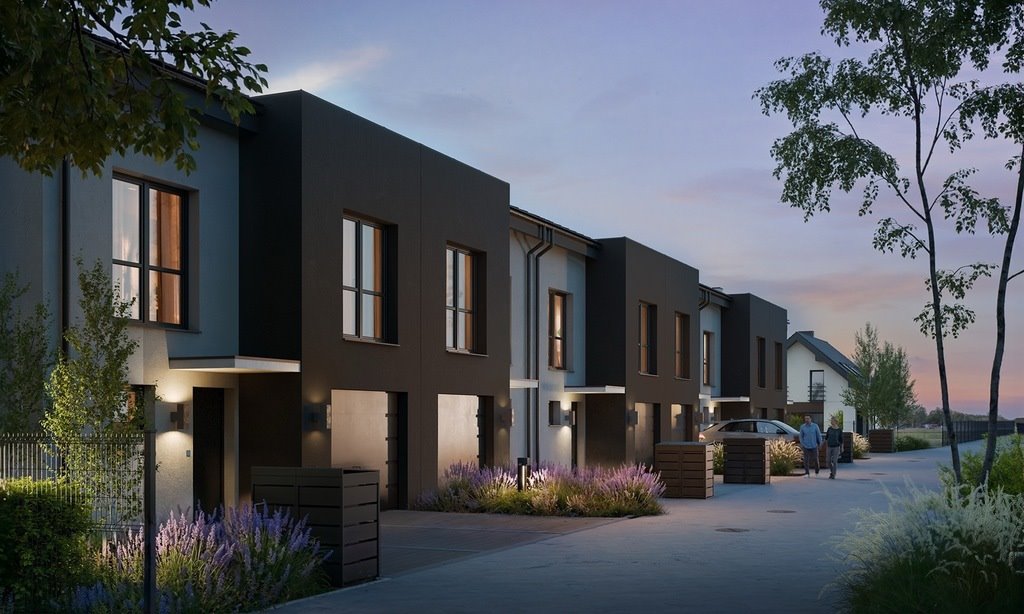 Dom szeregowy z garażem, ogród i wysokiej jakości wykończeniem Rzeszów, Myśliwska  118m2 Foto 1