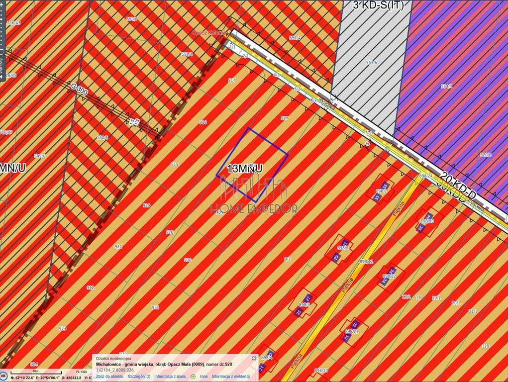 Działka budowlana na sprzedaż Opacz Mała, Irysowa  1 000m2 Foto 1