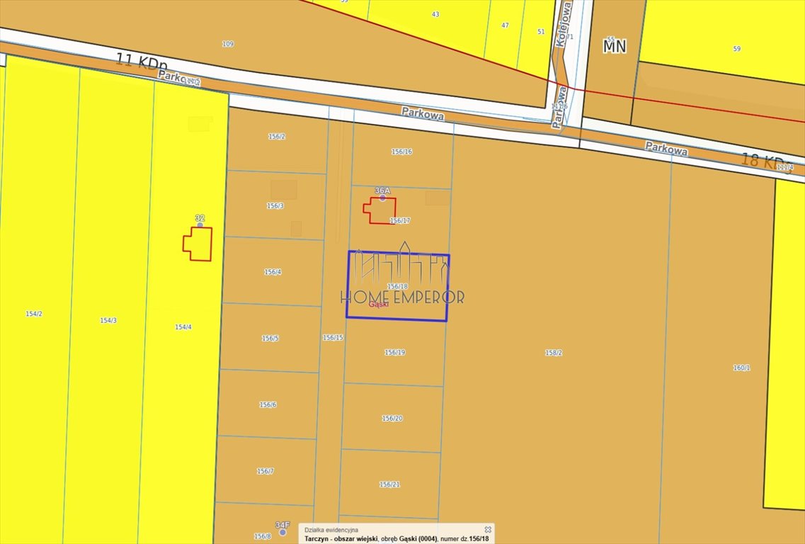 Do sprzedania działka 1033 m² w Gąskach z mediami Gąski, Parkowa  1 033m2 Foto 1