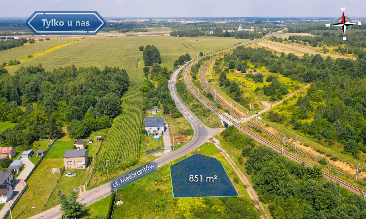 Działka budowlana na sprzedaż Częstochowa, Aniołów, Meliorantów  851m2 Foto 2