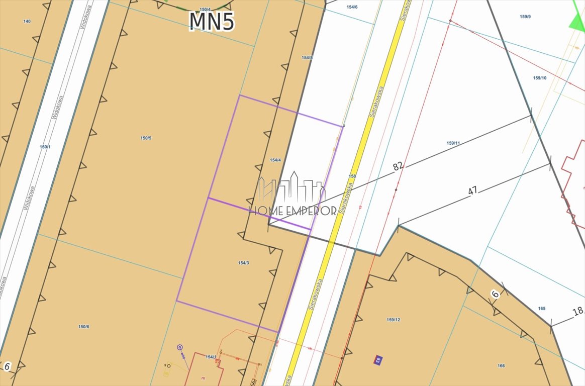 Działka 965 m² pod zabudowę jednorodzinną, media przy granicy Dąbrowa, Sierakowska  965m2 Foto 1